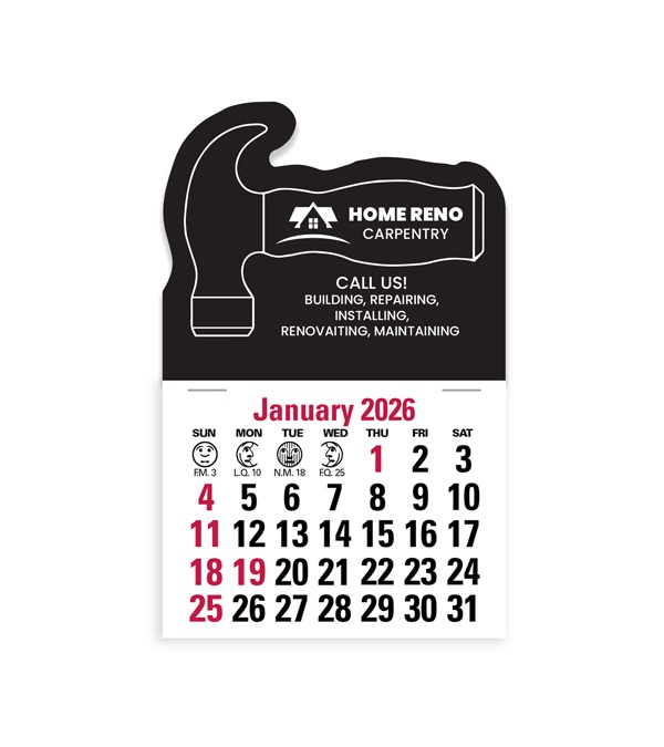 2-Color Stick Up Grid, English (13-Month) Hammer 2026