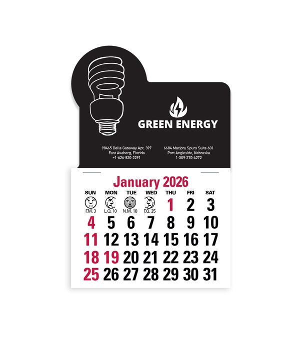 2-Color Stick Up Grid, English (13-Month) Fluorescent Light Bulb 2026