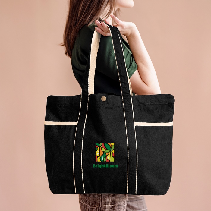 Aware™ 10 Oz. Recycled Cotton Canvas Tote Bag