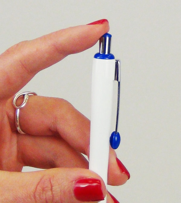 De Soto Solid White Barrel Pen