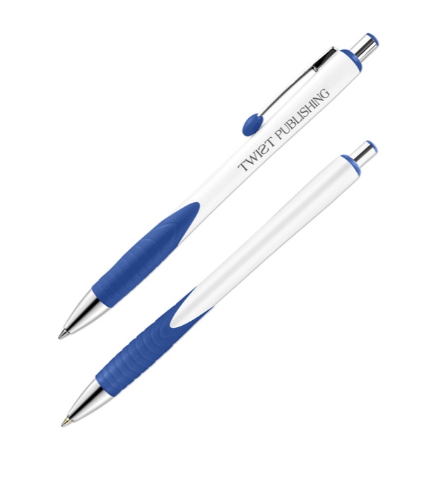 De Soto Solid White Barrel Pen