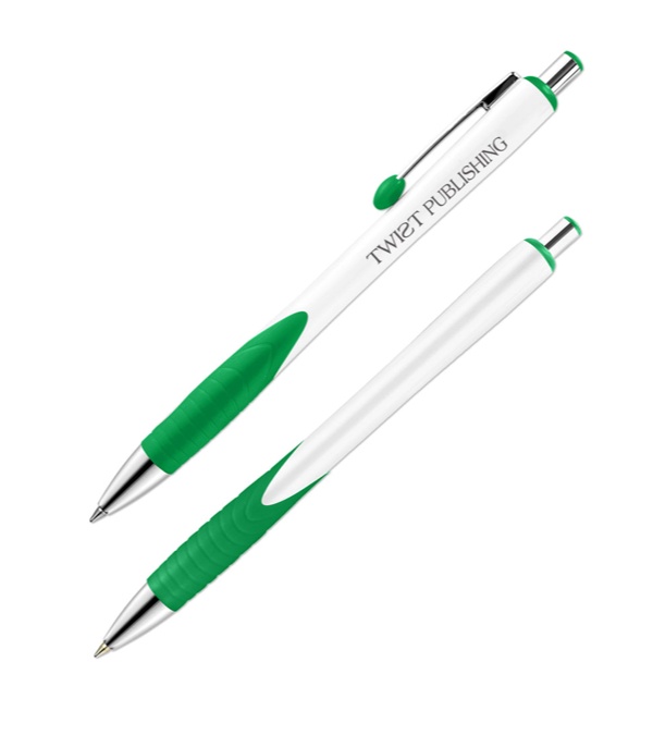 De Soto Solid White Barrel Pen