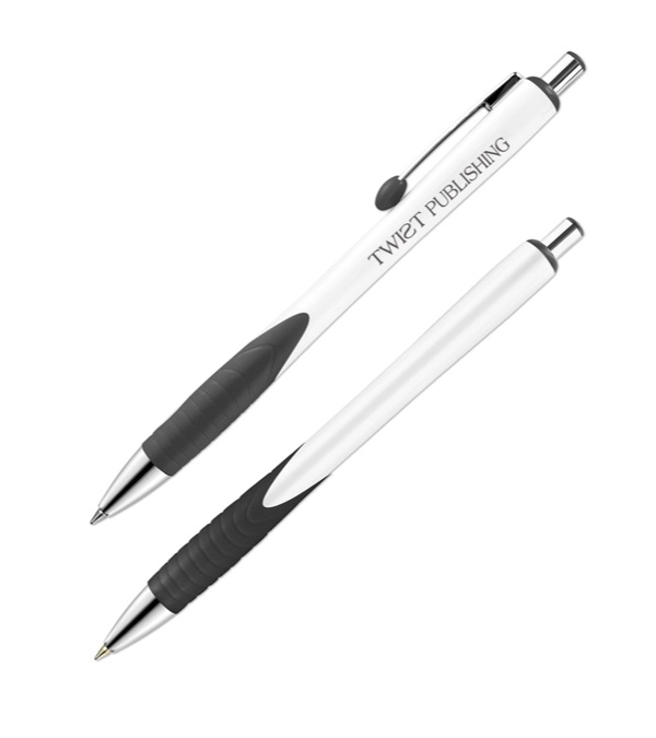 De Soto Solid White Barrel Pen