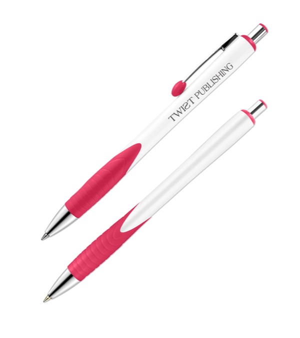De Soto Solid White Barrel Pen