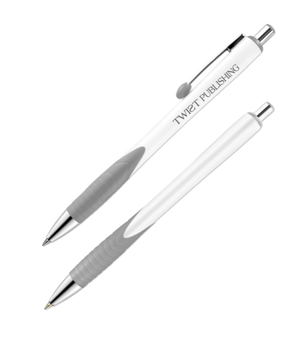 De Soto Solid White Barrel Pen