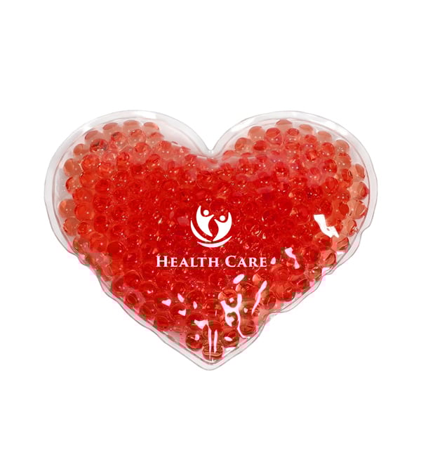 Large Heart Aqua Pearls Hot/Cold Pack