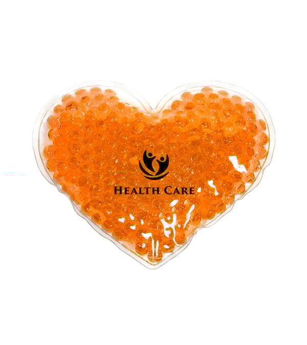 Large Heart Aqua Pearls Hot/Cold Pack
