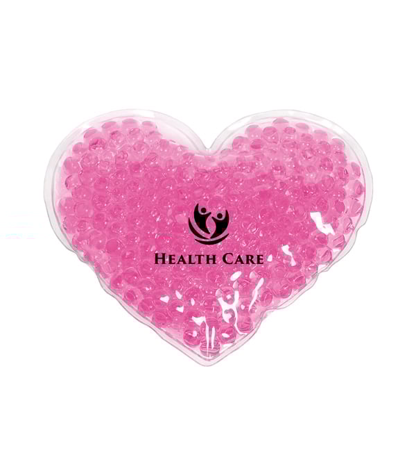 Large Heart Aqua Pearls Hot/Cold Pack