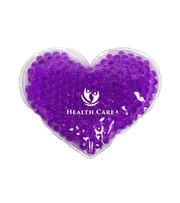 Large Heart Aqua Pearls Hot/Cold Pack