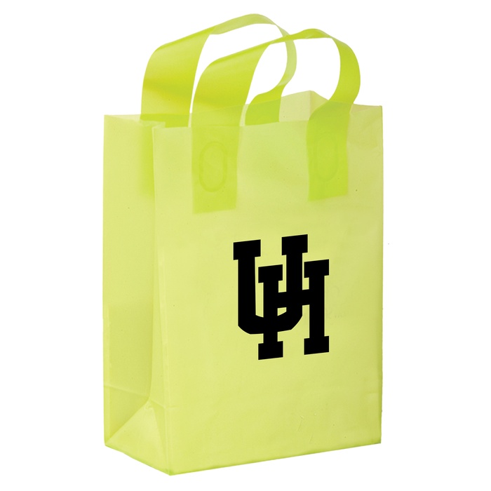 Color Frosted Soft Loop Shopper Bag - 8" x 4" x 11"