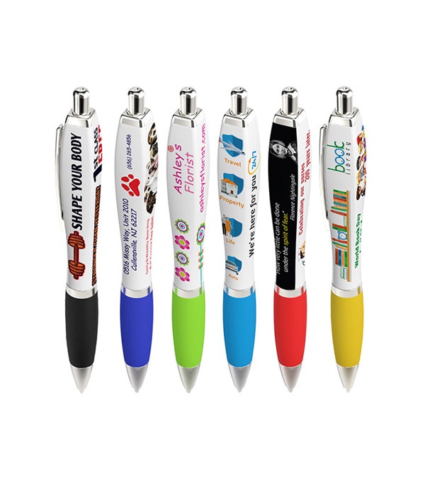 Squared Basset Pen - Full Color Imprint