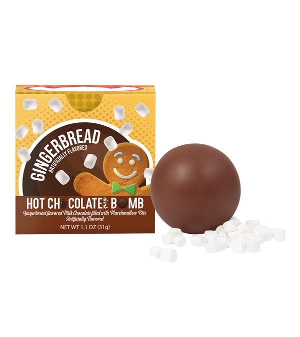 Hot Chocolate Bomb Gingerbread Flavor in Full Color Box