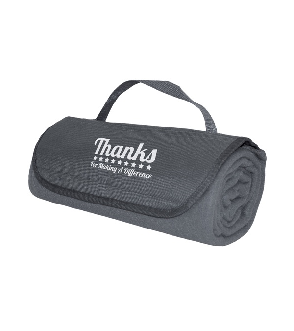 Thanks for Making a Difference Roll up Fleece Blanket