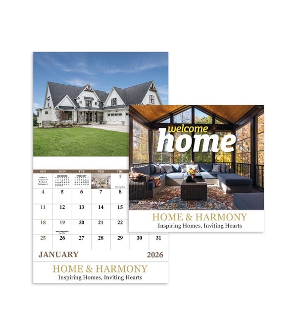 Welcome Home Wall Calendar 2026