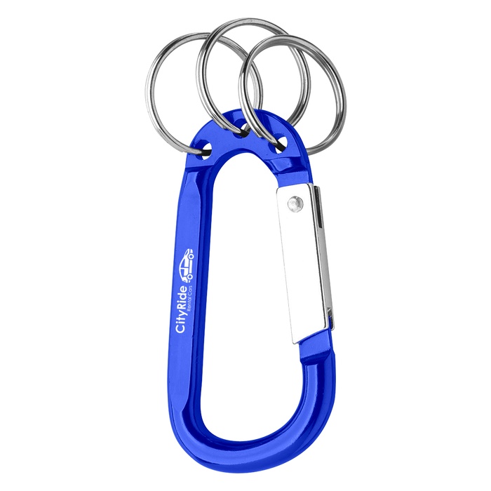 8mm Custom Carabiner With Triple Split Ring
