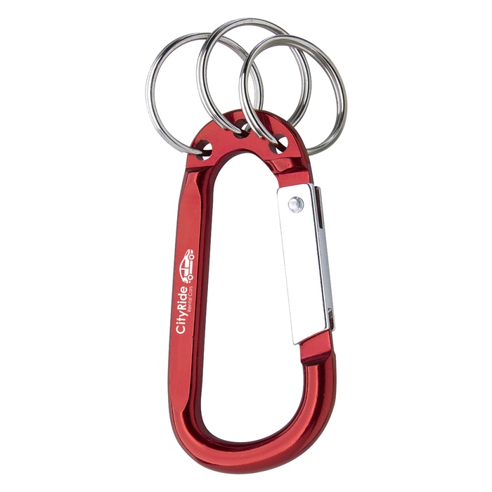 8mm Custom Carabiner With Triple Split Ring