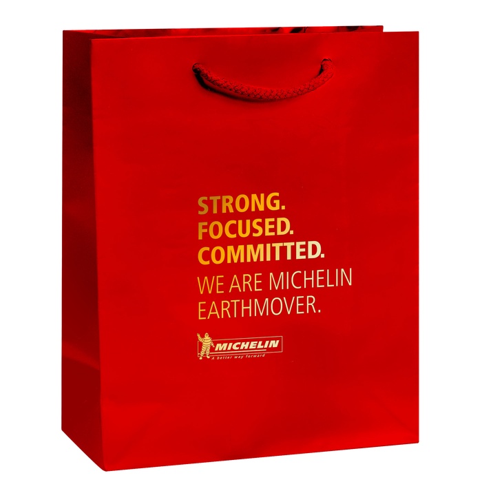 Gloss 8" x 4" x 10" Promotional Shopping Bags