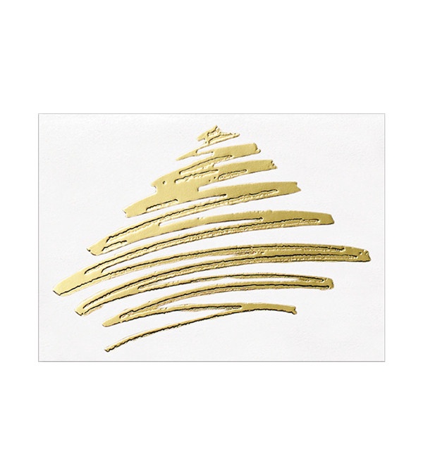 Classic Contemporary Ribbon Tree Card