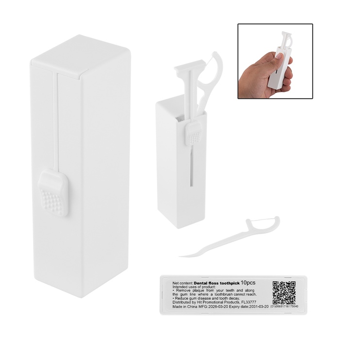 10 Pc. Dental Flosser Pick Dispenser