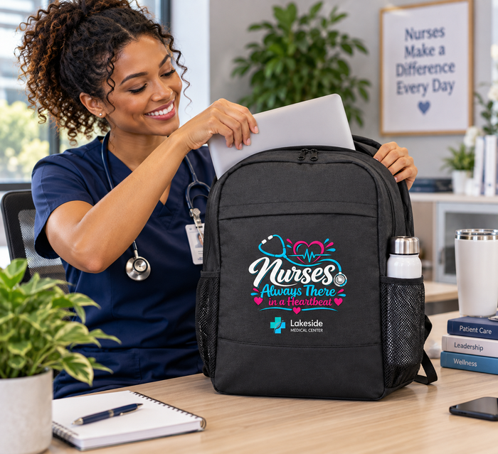Nurses Laptop Backpack Gift with Personalization