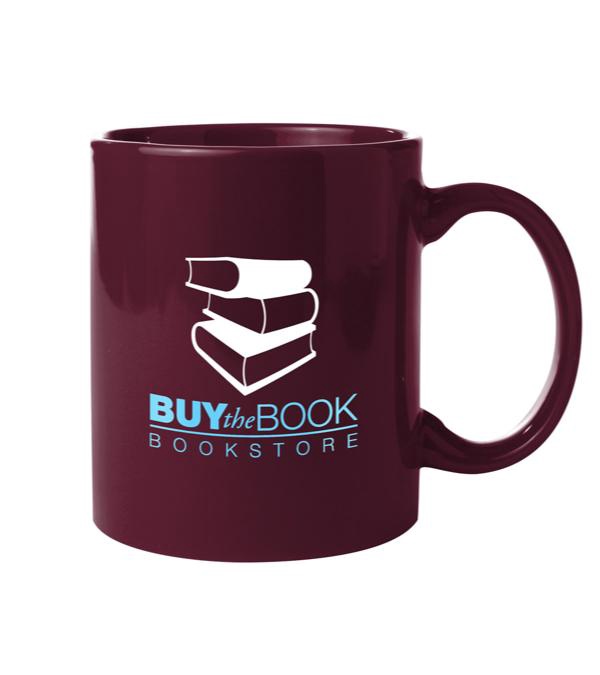 11 oz. Colored Budget Custom Ceramic Mug -Multi Imprint Location
