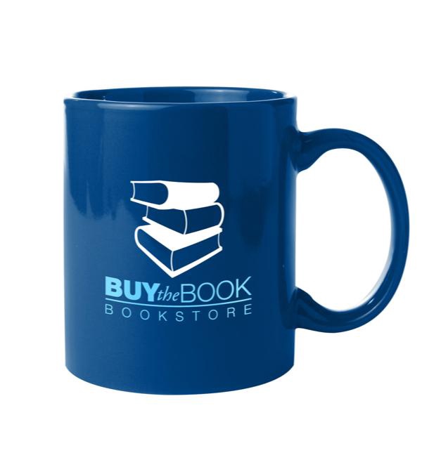 11 oz. Colored Budget Custom Ceramic Mug -Multi Imprint Location