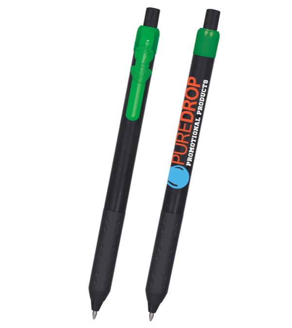 Alamo Black Barrel Pen with Basketball Clip