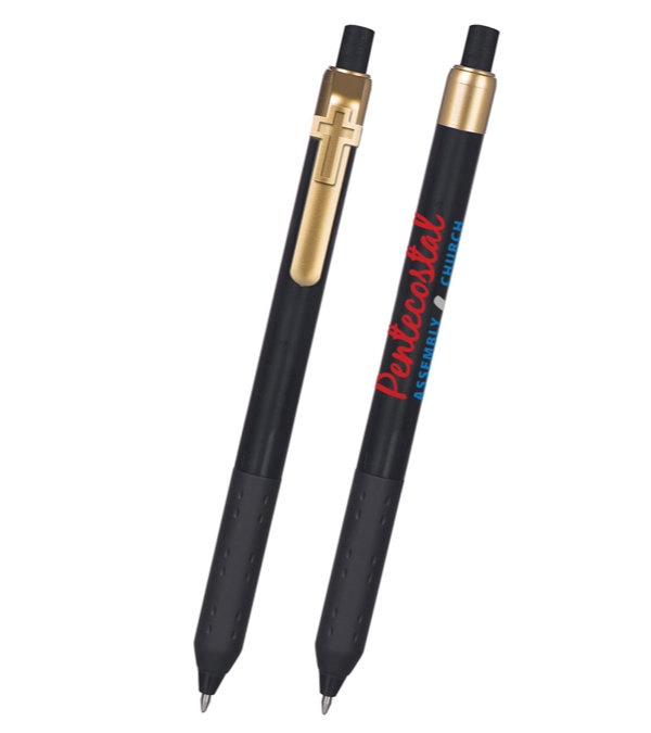 Alamo Black Barrel Pen with Cross Clip