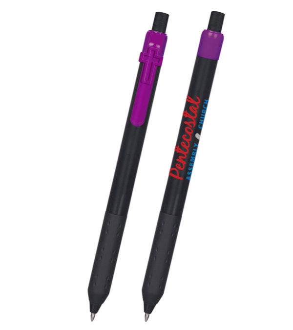 Alamo Black Barrel Pen with Cross Clip
