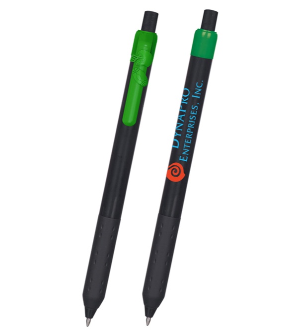 Alamo Black Barrel Pen with Football Clip
