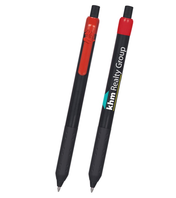Alamo Black Barrel Pen with House Clip