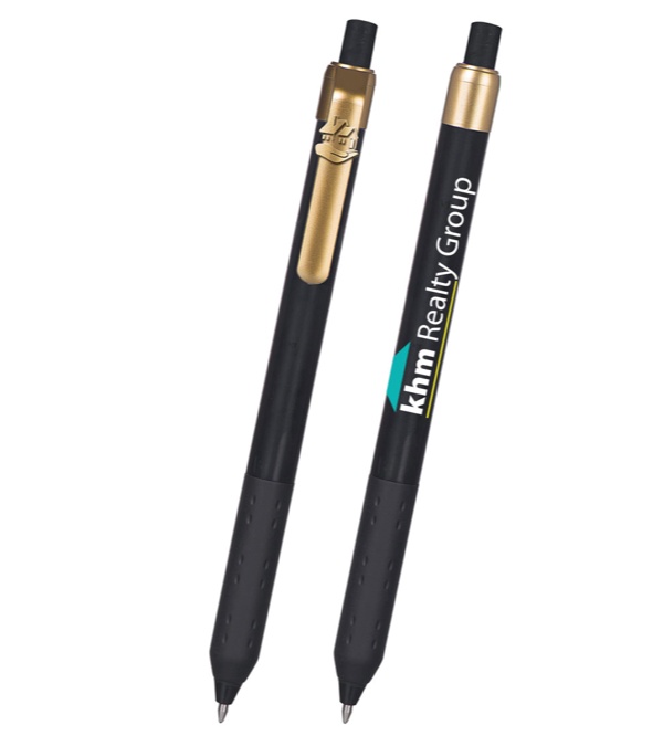 Alamo Black Barrel Pen with House Clip