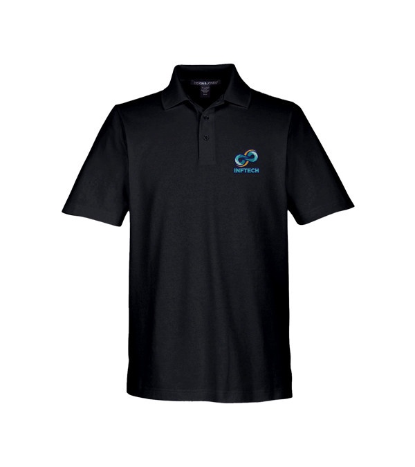 Devon & Jones CrownLux Performance Men's Plaited Polo - Embroidery