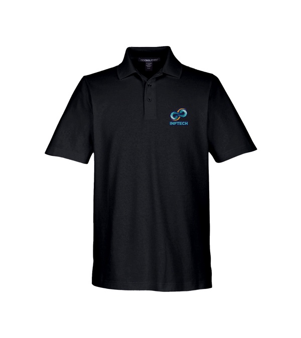 Devon & Jones CrownLux Performance Men's Plaited Polo - Embroidery