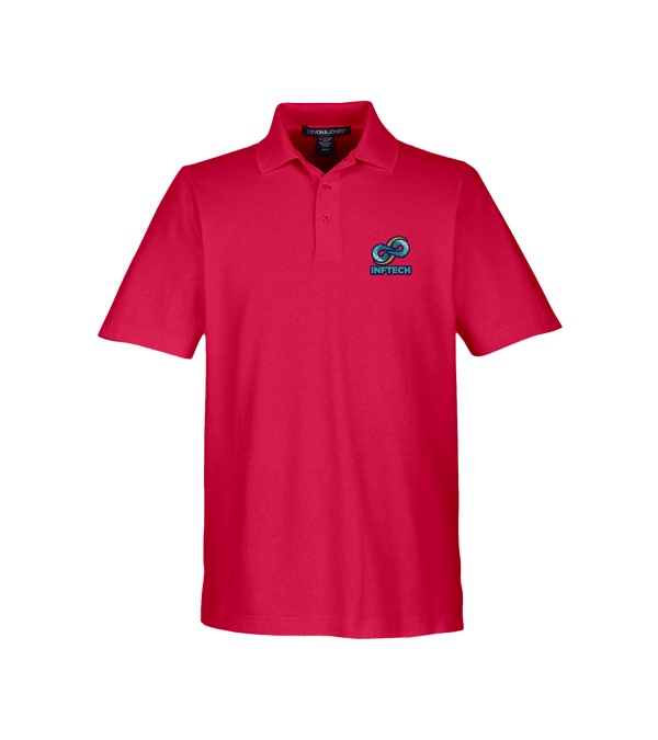 Devon & Jones CrownLux Performance Men's Plaited Polo - Embroidery
