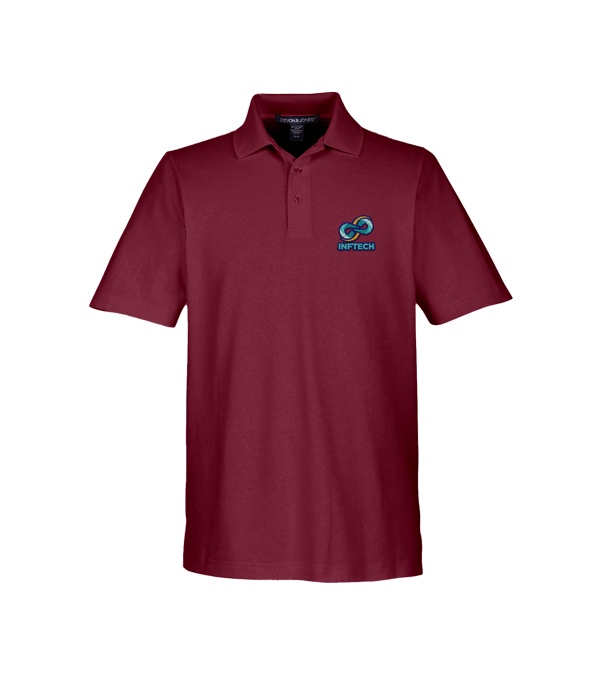 Devon & Jones CrownLux Performance Men's Plaited Polo - Embroidery