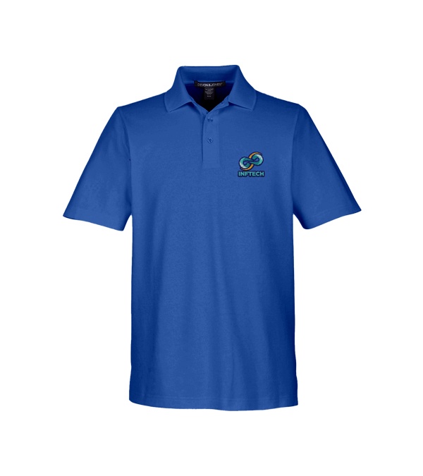 Devon & Jones CrownLux Performance Men's Plaited Polo - Embroidery