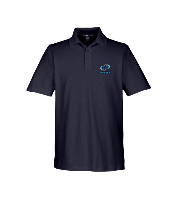 Devon & Jones CrownLux Performance Men's Plaited Polo - Embroidery