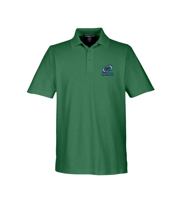 Devon & Jones CrownLux Performance Men's Plaited Polo - Embroidery