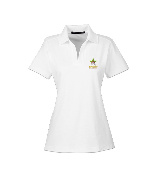 Devon & Jones CrownLux Performance Ladies Plaited Polo - Embroidery