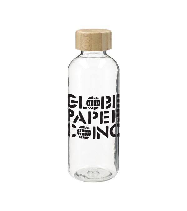 Sona 22 oz. RPET Reusable Bottle w/ FSC Bamboo Lid