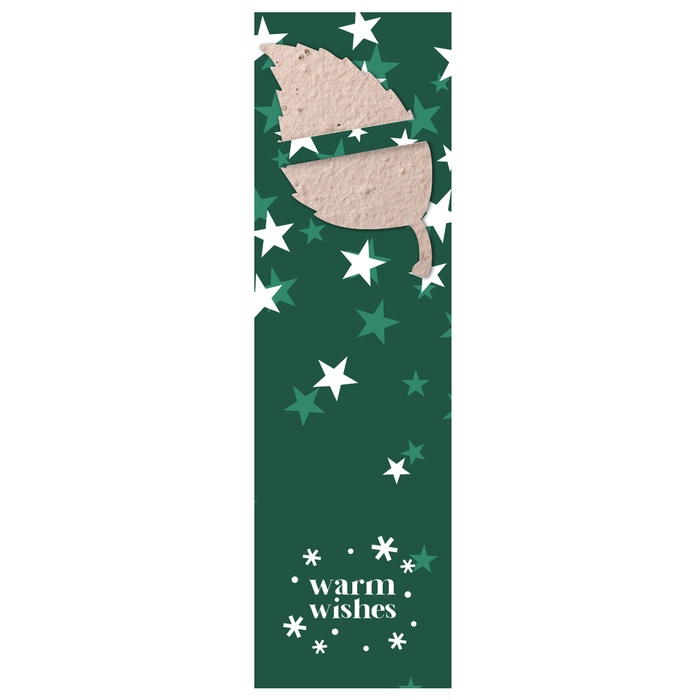 Happy Holidays Seed Paper With Bookmark