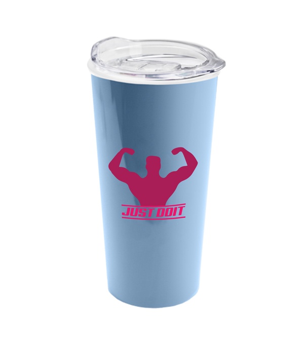 The Roadmaster - 18 oz. Travel Tumbler with Clear Slide Lid