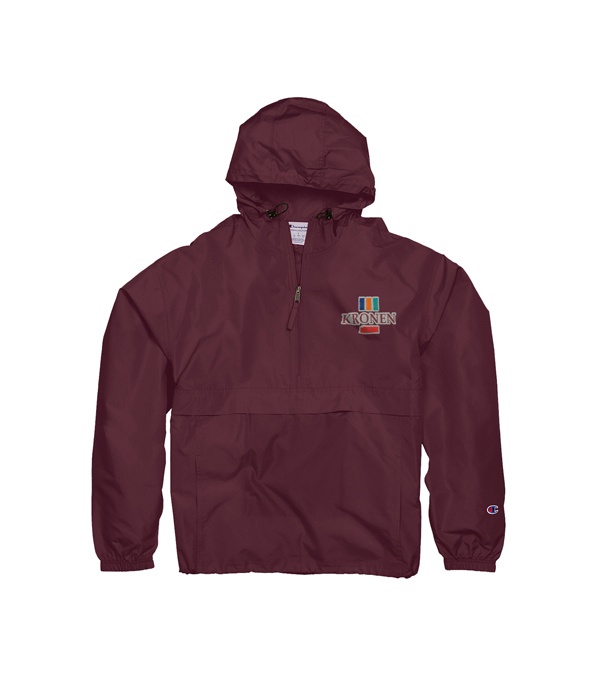 Champion Adult Packable Anorak 1/4 Zip Jacket - Embroidered