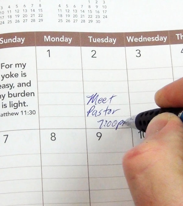 God's Glory Manager Date Log Custom Desk Calendar (KJV)