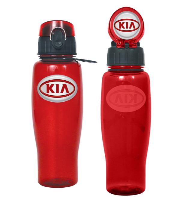 24 Oz. Flip Top Translucent Color Sport Bottle