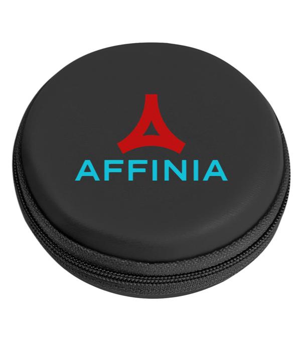Round Zippered Electronics Travel Case