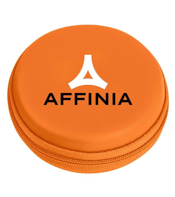 Round Zippered Electronics Travel Case