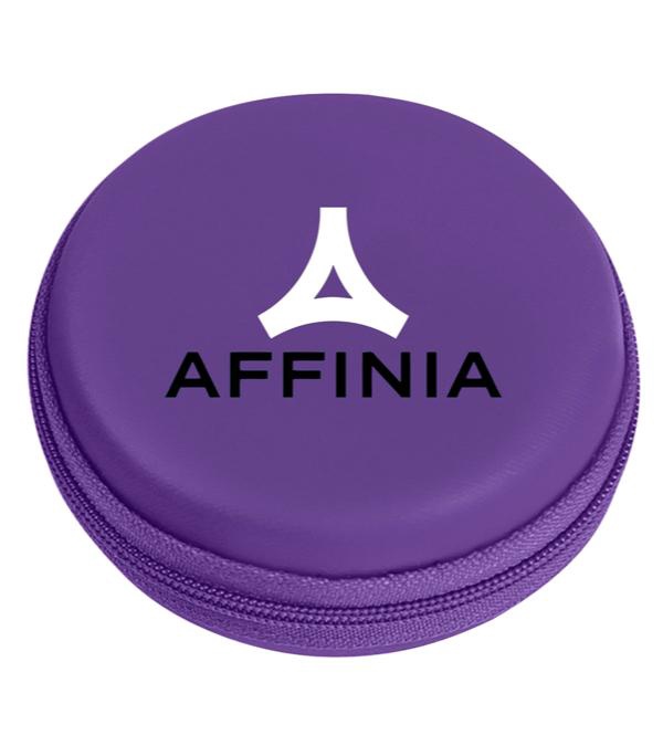 Round Zippered Electronics Travel Case