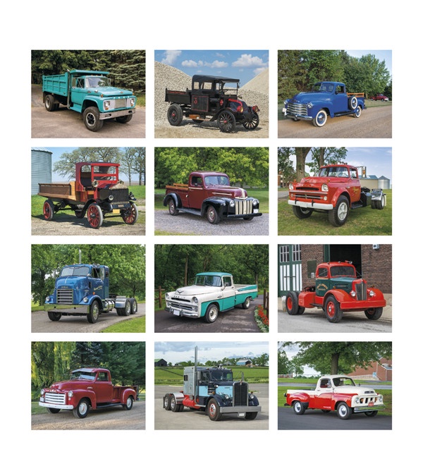 Treasured Trucks Wall Calendar 2026